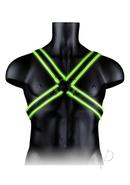 Ouch! Cross Harness Glow In The Dark - Small/medium - Green
